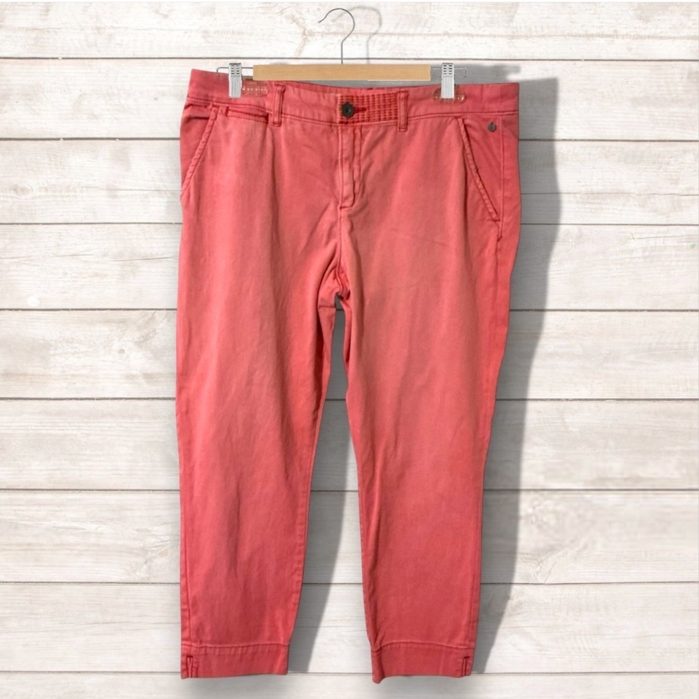 🌺PILCRO & THE LETTERPRESS STET CROP CORAL PINK PANTS